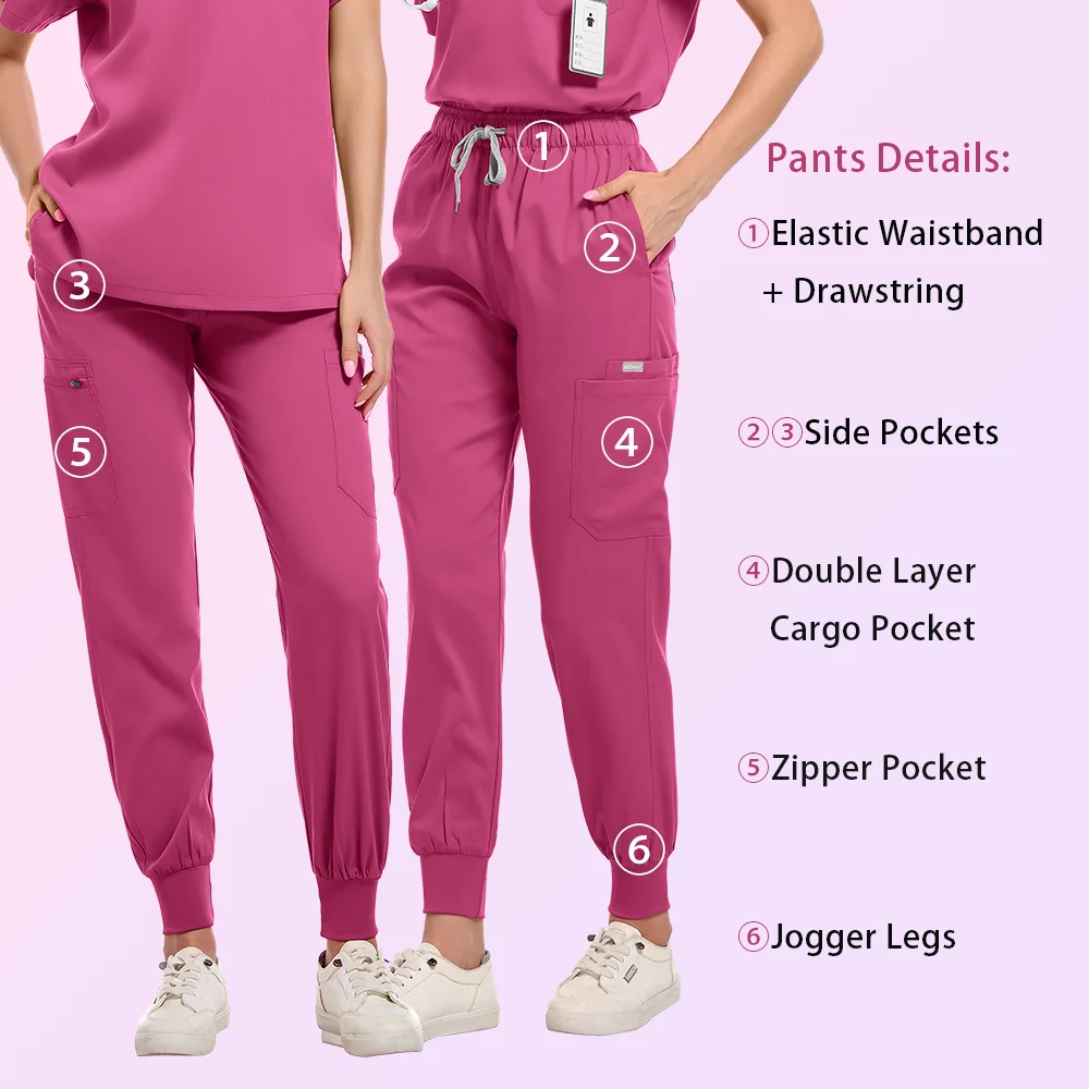 SANHO Surgical Uniform Woman Top With Skirt Scrubs Medical Uniforms Woman Big Sizes Clinical Uniform Stitch Unisex Medical treatment apparel