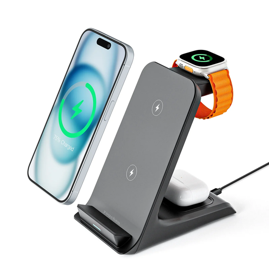 youchen 3 in 1 Wireless Charger Stand Fast Charging Station Dock