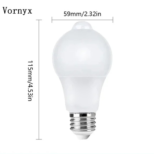Vornyx Motion Sensor Light LED Lamp Auto Smart Infrared Bulb Energy Saving Home Porch