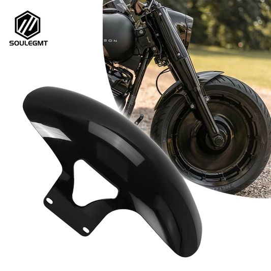 SOULEGMT Motorcycle Gloss Black Front Fender Mudguards Cover