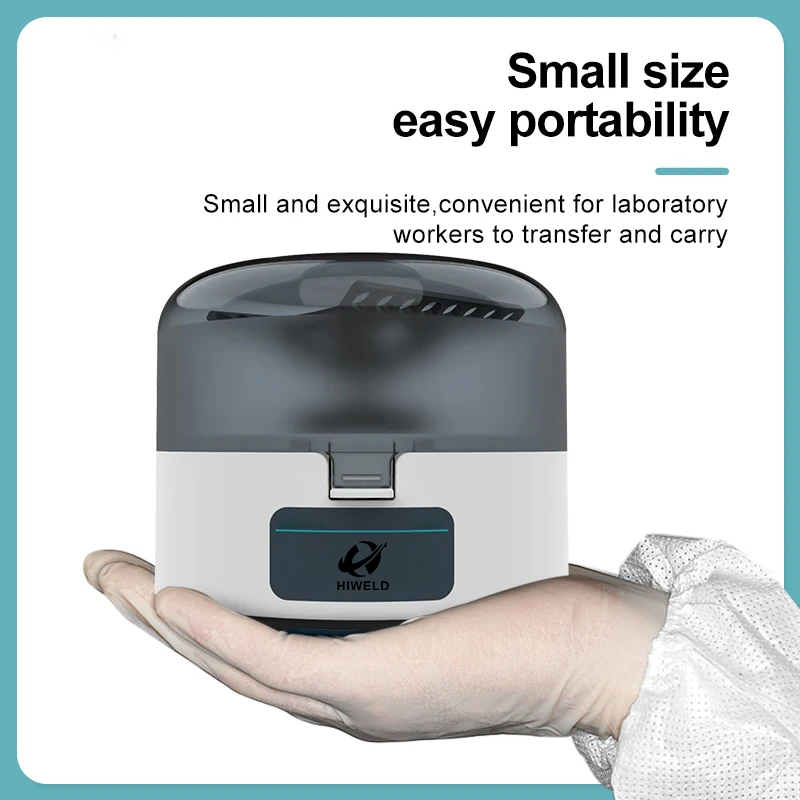 HIWELD Mini Centrifuge Machine Pcr Plasma Centrifuge Lab Microcentrifuge For 0.2/1.5/2ml Centrifuge Tube