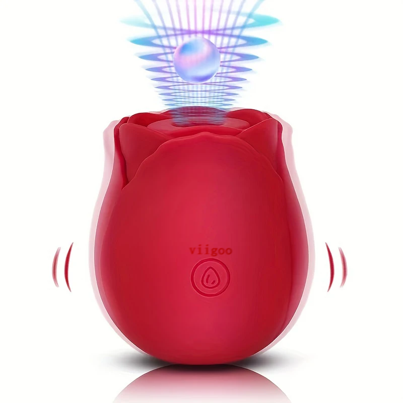 viigoo Rose Sucking Vibrator Vagina Intimate Good Nipple Sucker Oral Licking Clitoris Stimulation Powerful Sex Toys For Women 18+