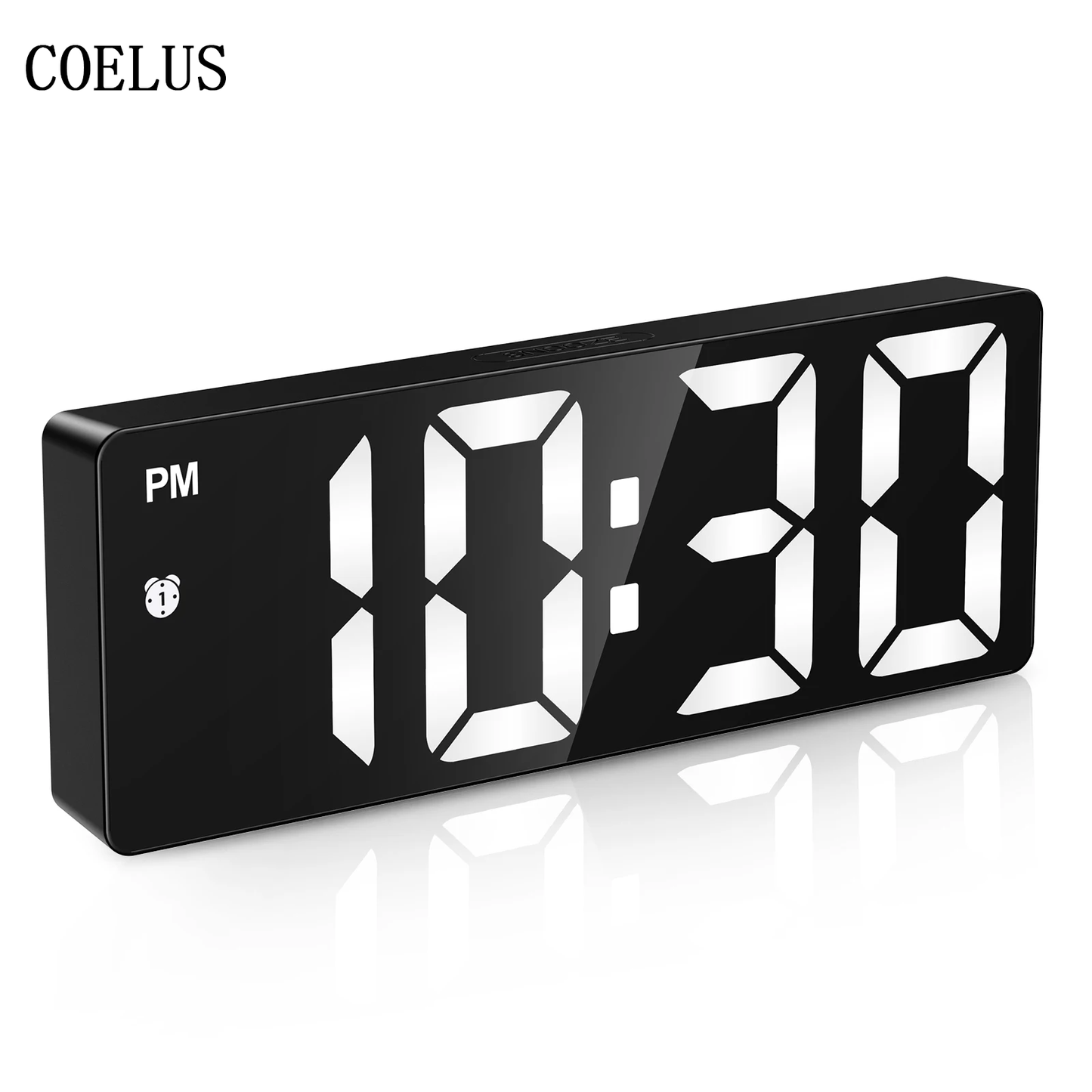 COELUS Upgraded LED Clock Digital Alarm Clocks Desktop Bedside Electronic Desk Watch Snooze Desk Clock Wake Up Alarm Clock