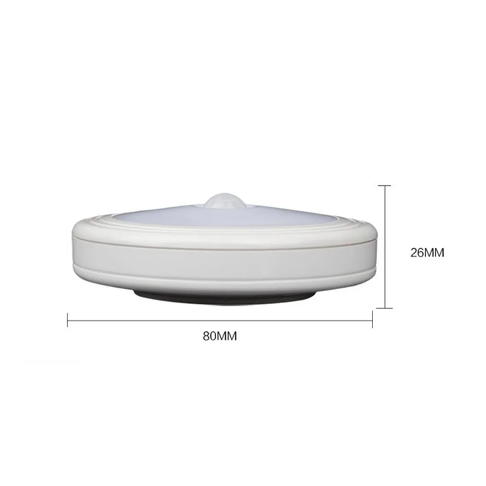 DMEIXS Motion Sensor LED Night Light Wireless Battery Powered Cabinet Night Lamp Bedside Lights For Closet Home Bedroom Lighting