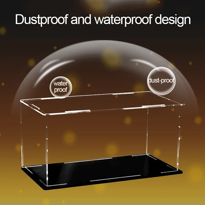 bannruo Clear Acrylic Display Case Dustproof Toy Car Trucks Vans Model Box Collection Storage Countertop Show Box