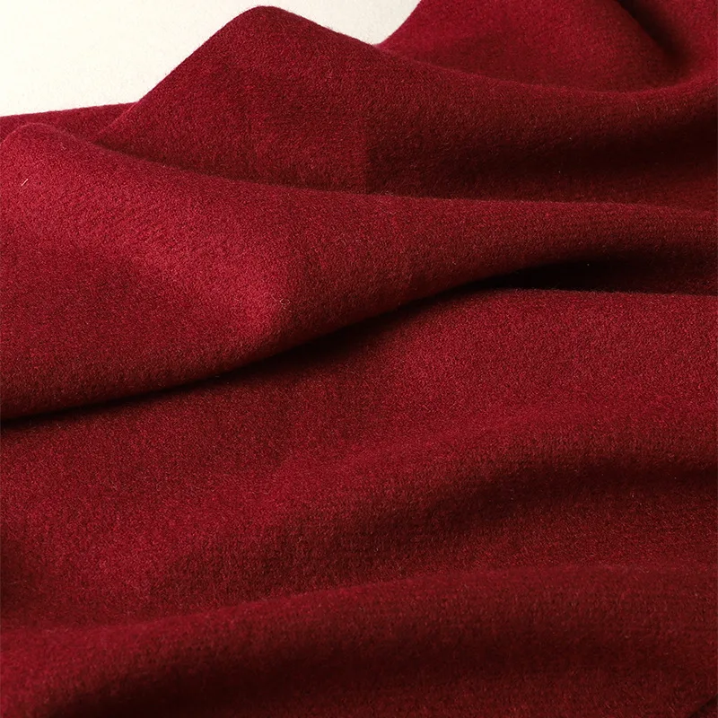 Bloalcde Solid Women Winter Scarf Warm Thicken Cashmere Shawl Outdoor Fashion Luxury Tassels Wrap Windproof Scarves