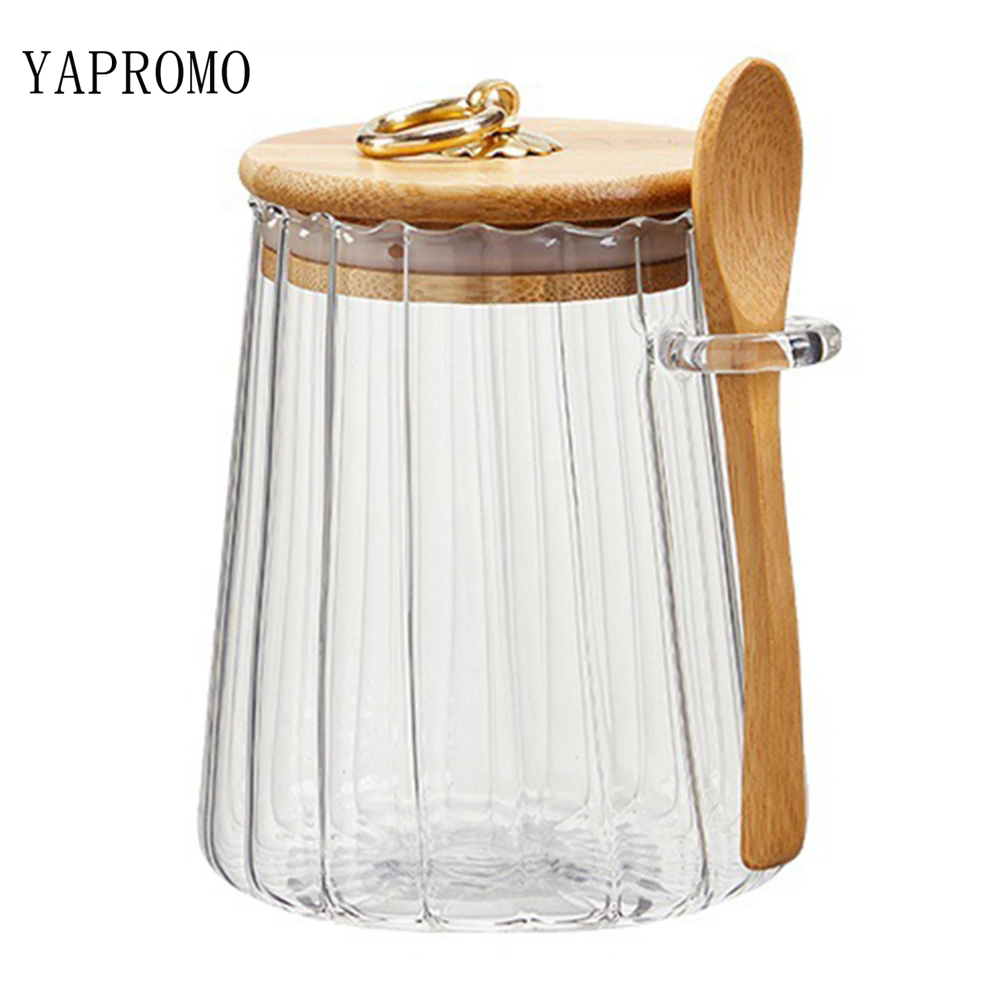YAPROMO Glass Storage Jar with Lids Multipurpose Portable Tea Coffee Jars Leakproof Food Sealed Containers for Home Kitchen ﻿