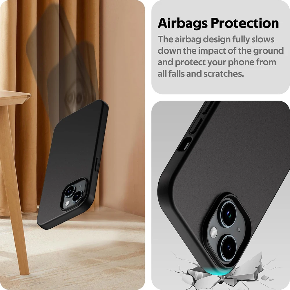 xyop Ultra Thin Matte Silicone Soft TPU Case