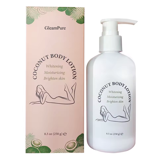GleamPure Skin Care Coconut Oil Body Lotion Whitening Moisturizing skin lotion Brightening Collagen Hyaluronic Acid Retinol Remove Melanin