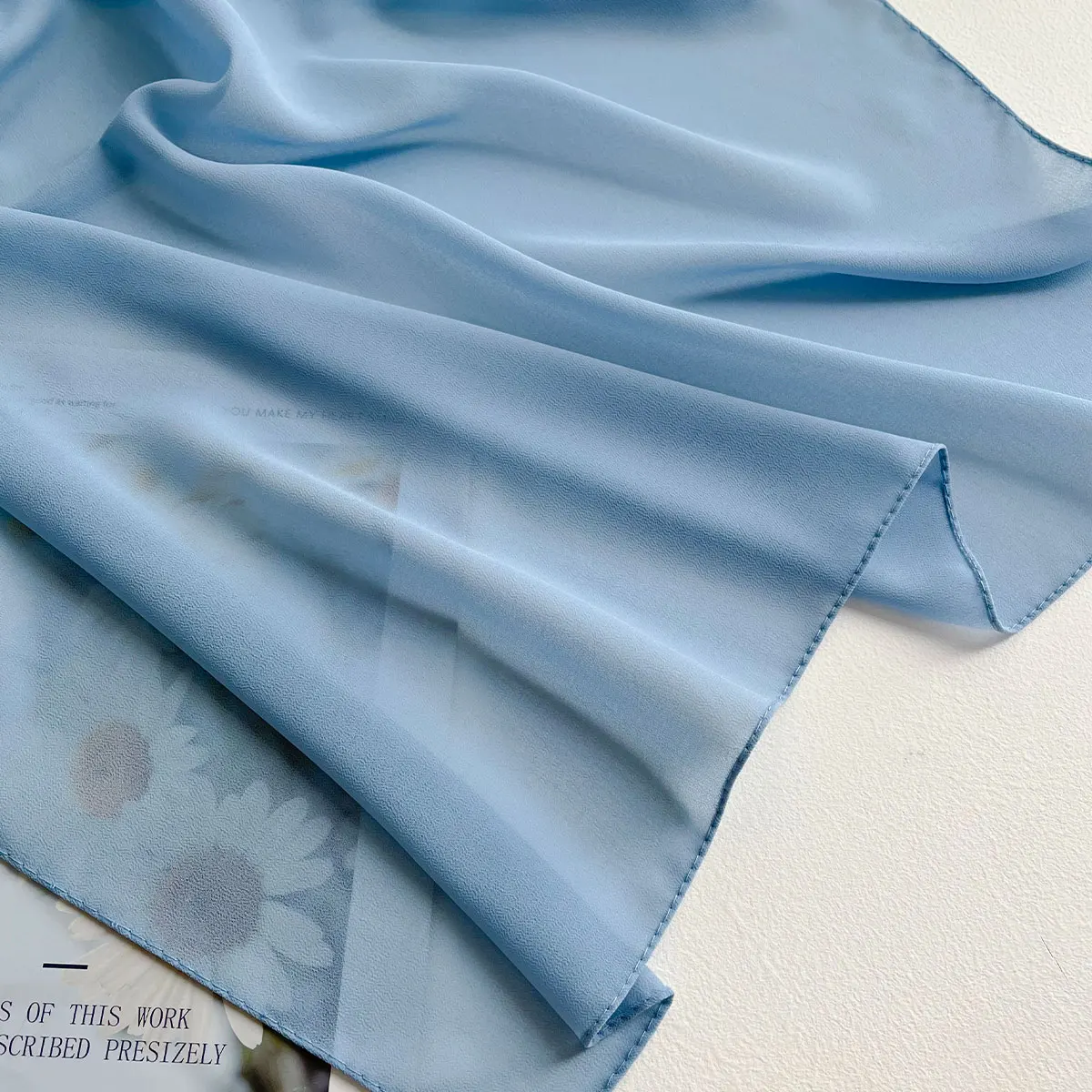 MiaGie Women Chiffon Scarf Premium Chiffon Plain Maxi Wrap Femme Solid Color Scarfs
