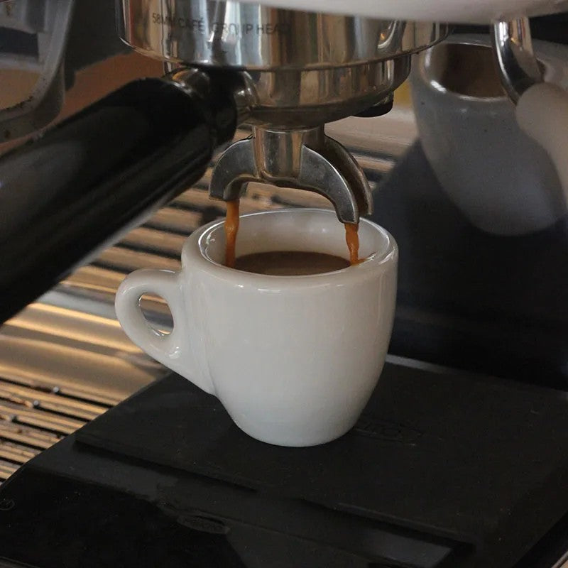 HUAERSICO 50ML Ceramic Espresso Cups with Thick Design for Single Cup 9mm Cup Wall