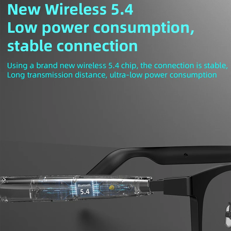 Miritz 2-in-1 Smart Glasses With Magnetic Lenses Versatile Clear Vision Enhanced Comfort