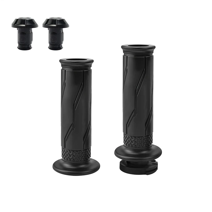Motorcycle Hand Grips Rubber Gel Grip with Bar End Plug parts of motorcycles namely handle bar grips