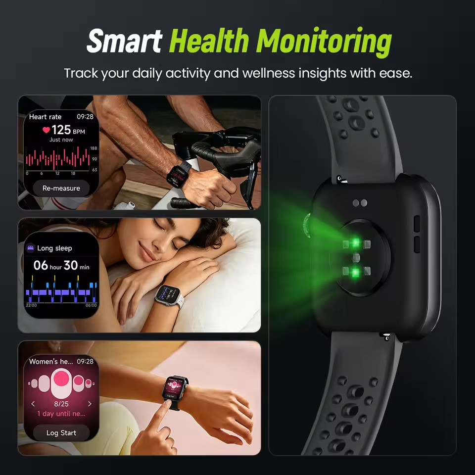 Janmitta Smart watches 1.97" Display Supports Dual-Band GPS Compass Offline Maps Message Reply Smart Watch