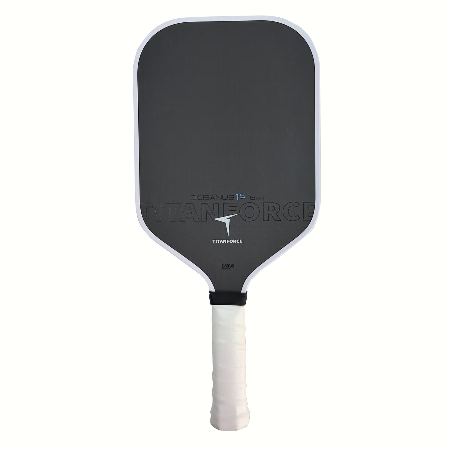 TITANFORCE Carbon Fiber Pickleball Paddle Carbon Friction Surface 16mm Polymer Honeycomb Core Enhanced Power&Spin&Control