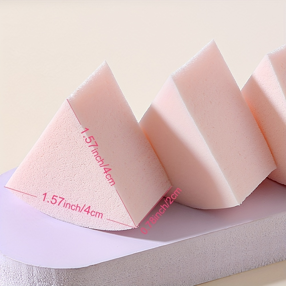 SZLXQK 50pcs Triangle Makeup Blender Sponges  Foundation Mini Beauty Applicator Sponges used for applying make-up