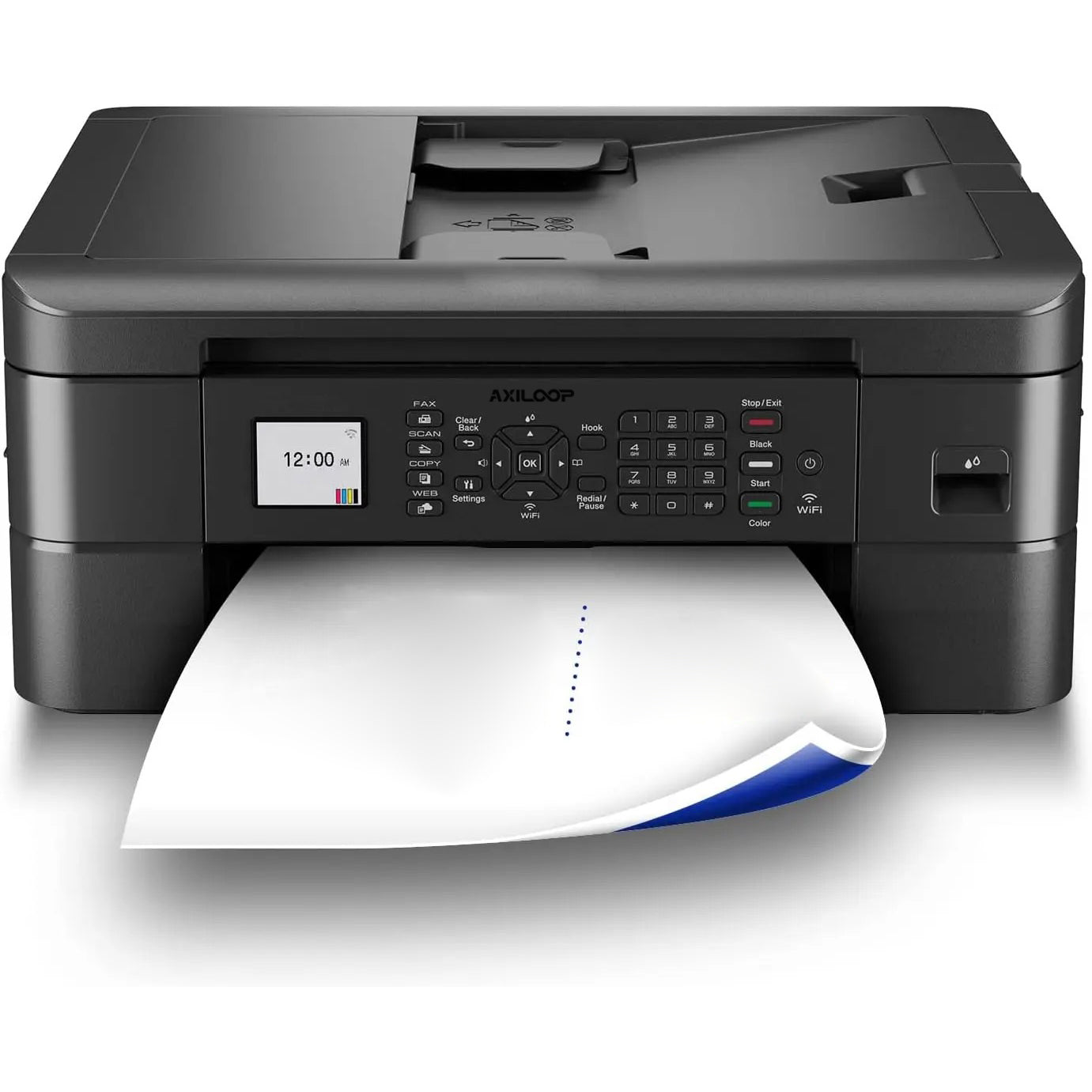 AXILOOP Wireless Inkjet Document Printer with Mobile Device and Duplex Printing