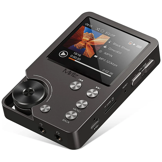 Miritz High Quality Lossless MP3 Player/HiFi/with 64GB Memory Card Support Up to 256GB Portable media players