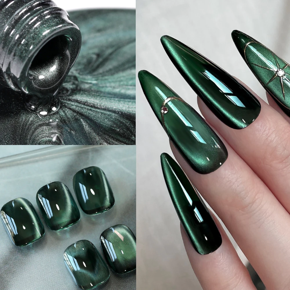 PINK 21 15ml Only Green Cat Magnetic Gel Nail Polish Red Wishing Apple Spider Lily Varnish UV DIY Home nail polish