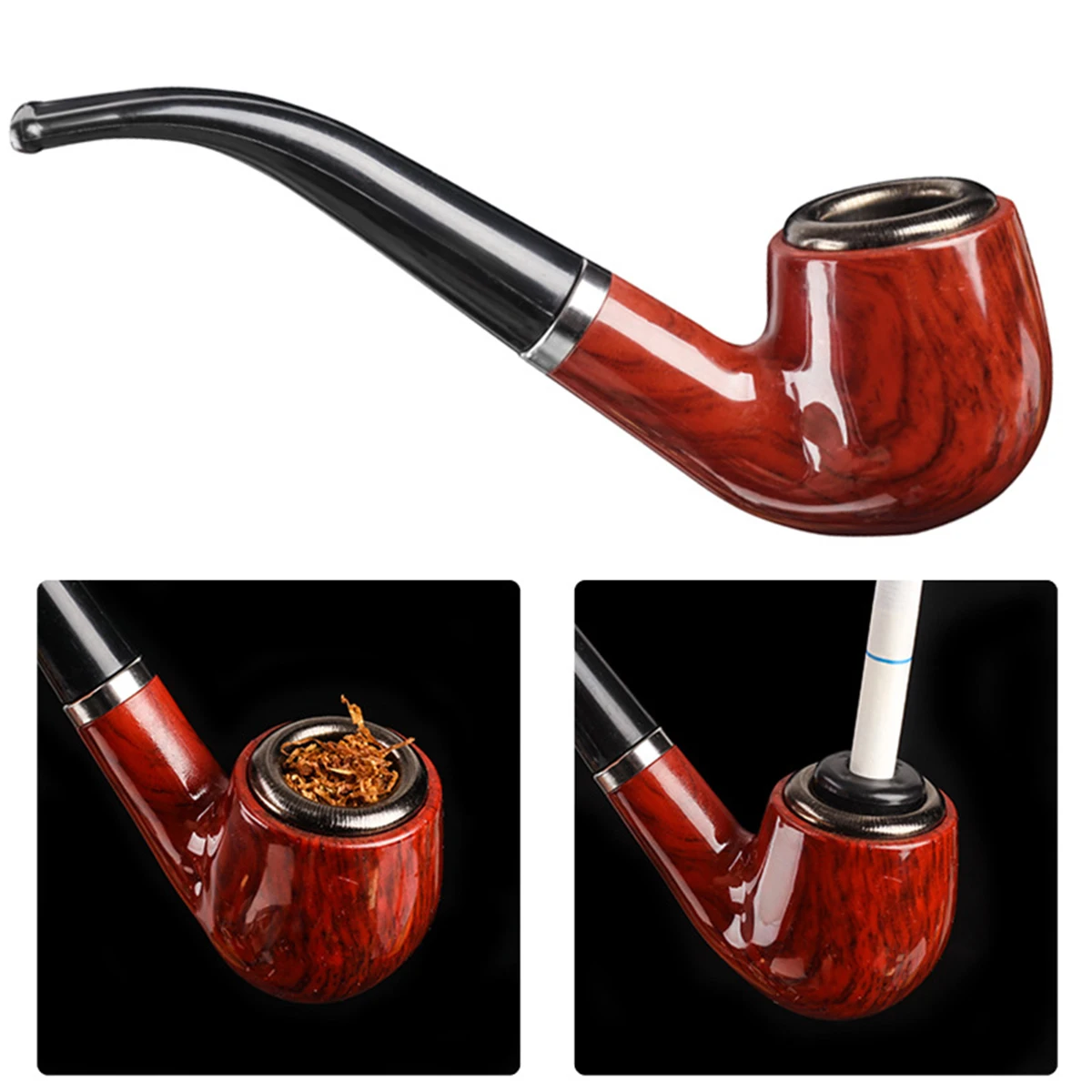 IFOG Vintage Durable Solid Classic Pipe Smoking High Quality New Design Tobacco Pipe Free Smoke Smoking Accessories Popular