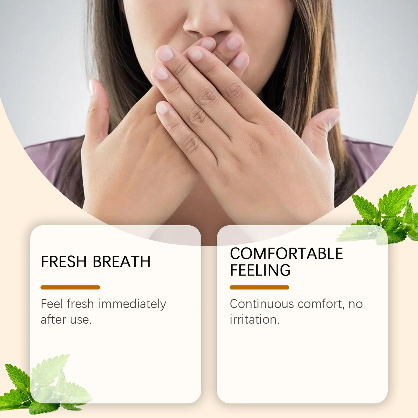 GleamPure Long Lasting Mint Oral Spray Portable Mouth Breath Freshener For Adults Freshness Oral Care Products Sprayer Travel-Sized 30ml