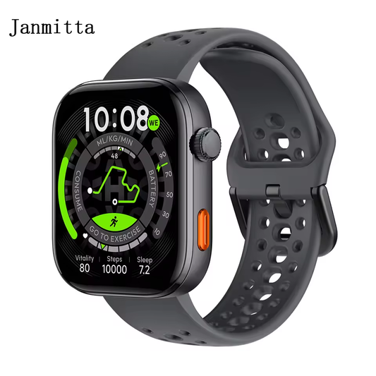 Janmitta Smart watches 1.97" Display Supports Dual-Band GPS Compass Offline Maps Message Reply Smart Watch