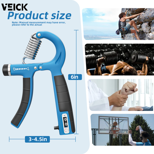 VEICK Hand Grips Strengthener Men and Women Arm Spring Finger Massager Expander Hand Exercise Gym Fitness Training Wrist Gripper