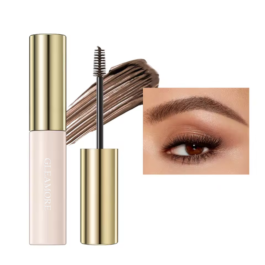 GLEAMORE Long Lasting Waterproof Eyebrow Mascara Cream Eye Brow Shadow Makeup Beauty Comstics Tools With Brush Dye Eyebrow Gel