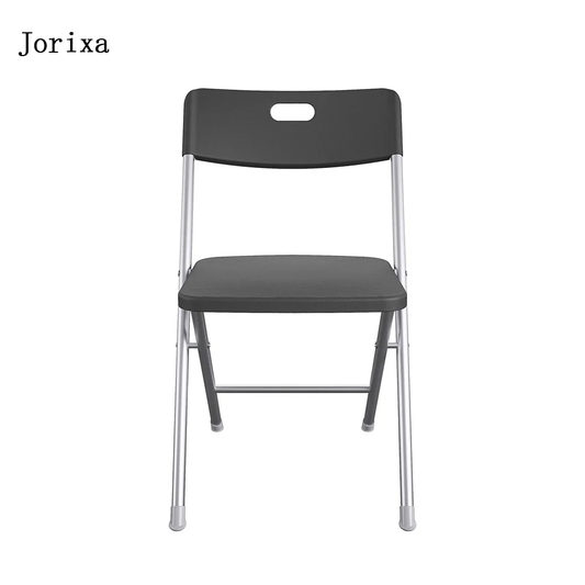 Jorixa Resin Folding Chair with Steel Frame Portable Indoor Outdoor Seating Easy Clean Lightweight Space Saving Events Gatherings