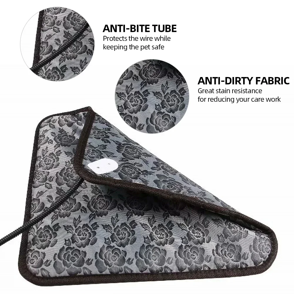 Xeyeol Winter Dog Bed Pet Dog Cat Heating Pad Indoor Warming Mat 45*45cm Waterproof Heating Mats For Pets
