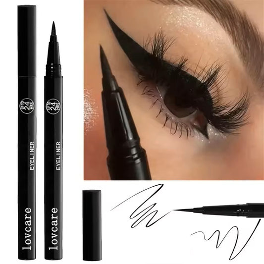 lovcare Quick-dry Eyeliner Pencil Makeup Long Lasting Smooth Matte Eye Liner Waterproof Anti Smudge Liquid Eyeliner Pen Eyes Cosmetics