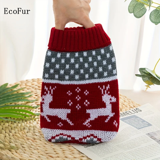EcoFur Pet Sweater for Dogs And Cats New Knitted Wool Sweate clothing for pets