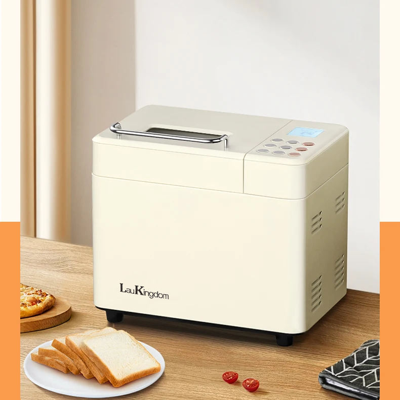 Laukingdom Bread Maker Machine 2lb Automatic Multi-function Bread Maker With Automatic Nuts Dispenser