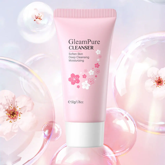 GleamPure Facial Cleanser Deep Cleansing Pores Oil Control Moisturizing Brightening Face Wash Gentle For All Skin Types 50g