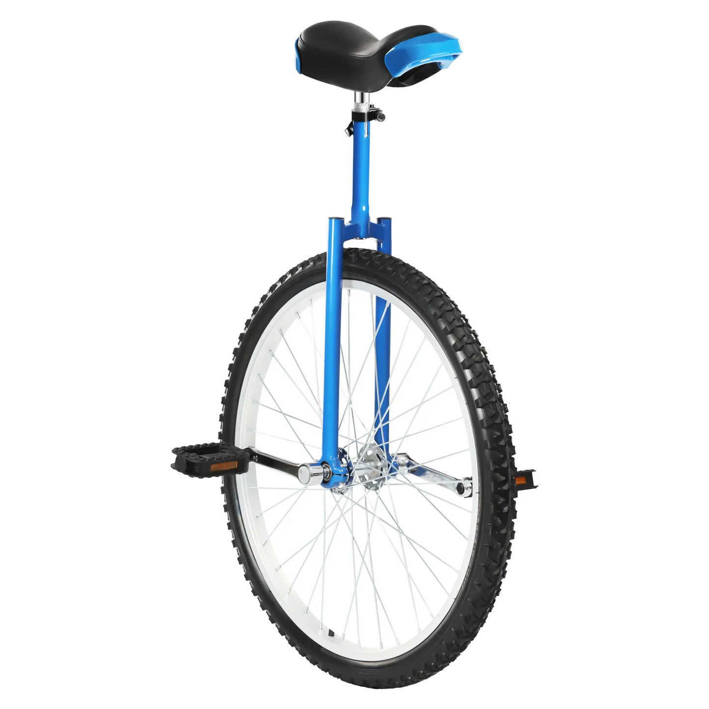 zoogo Outdoor Wheel Unicycle for Adults with Height-Adjustable Anti-Slip Tire Pedals Ergonomic Soft Saddle 110lb Load Capacity
