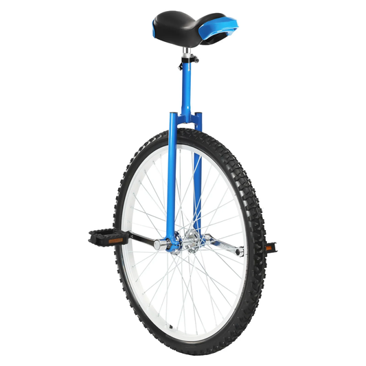 zoogo Outdoor Wheel Unicycle for Adults with Height-Adjustable Anti-Slip Tire Pedals Ergonomic Soft Saddle 110lb Load Capacity