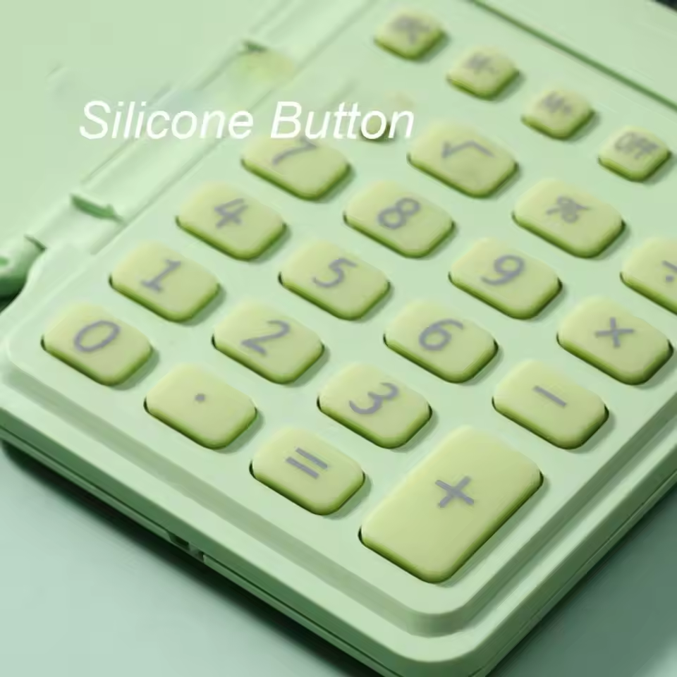 Miritz New 8 Digits Pocket Calculator Silicone Button Candy Color Student Stationery Portable Lightweight School Supplies Student