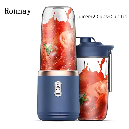 Ronnay Double Cup Multifunction Usb Fruit Mixers Juicers Portable Electric Juicers Blender Fruit Juicer Cup Food Milkshake