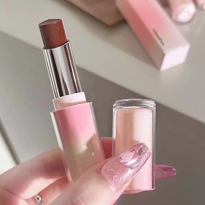 GleamPure Water Gloss Mirror Lipstick Crystal Jelly Transparent Lipstick Moisturizing Long-lasting Solid Lip Gloss Nude Tint Clear Makeup