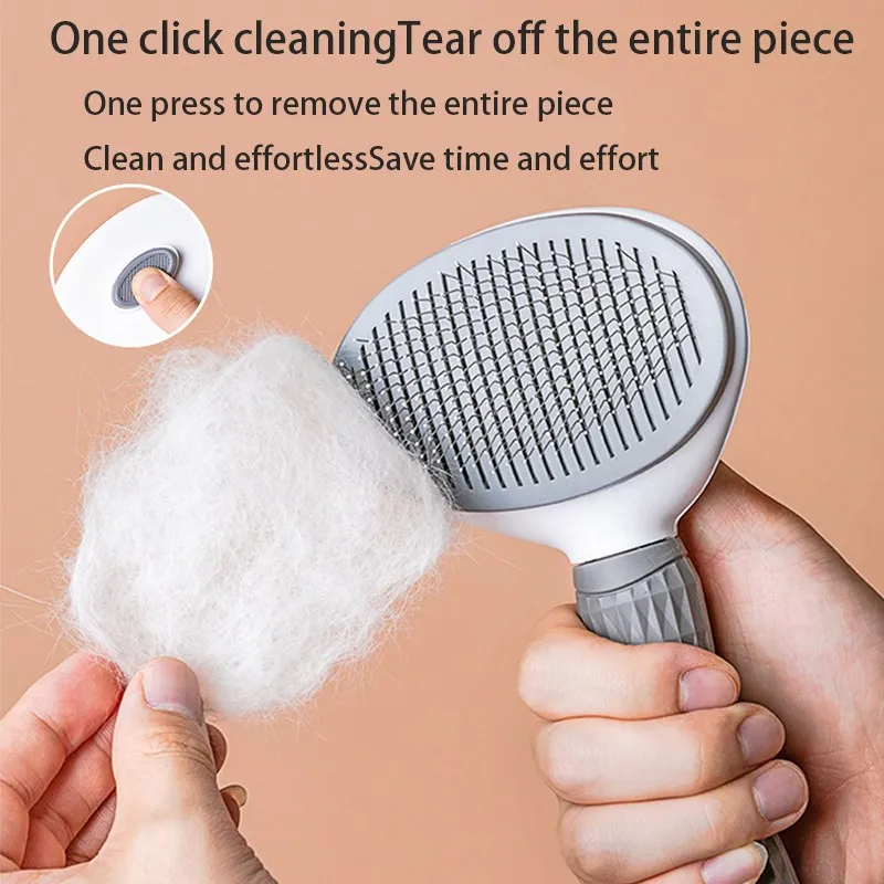 homteka Pet Dog Hair Brush Cat Comb Pet Hair Remover Brush for Dogs Cats Puppy Kitten Grooming Tools Dogs Accessories Pet Supplies Pet brushes