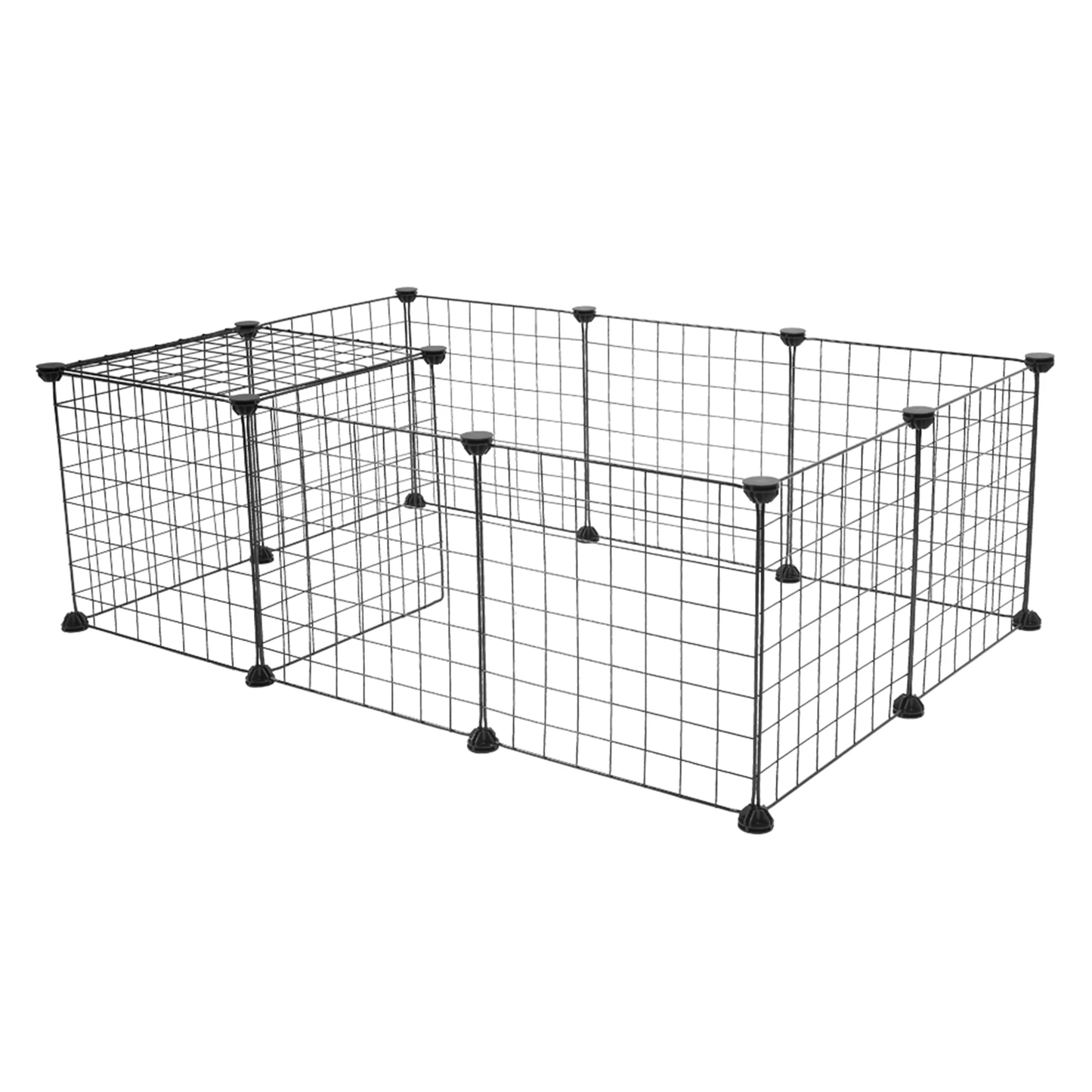 EASY BRIDGE Pet Playpen Small Animal Cage Indoor Portable Metal Wire Yard Fence for Small Animals Kennel Crate Fence Tent