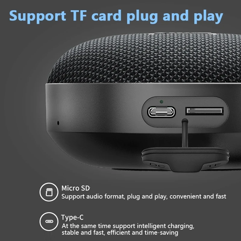 MASSFUN Bluetooth Loud Speaker Portable Sound Box Music Wireless Mini Subwoofer
