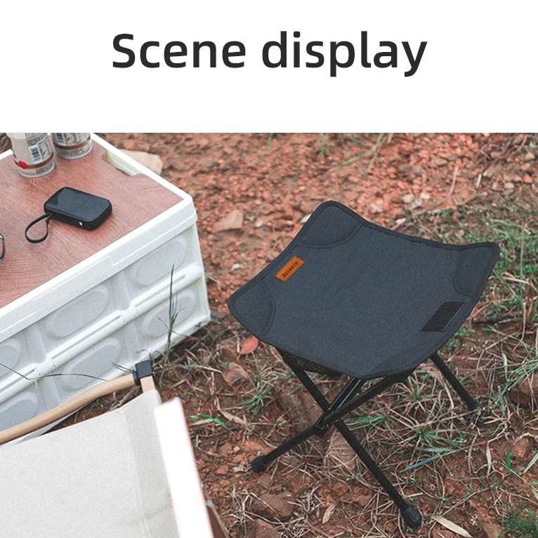 Aquasip Outdoor Portable Folding Stool Aluminum Alloy Minin Storage Chair Camping Fishing Chair Picnic Lightweight Furniture Foldable Camping Bench