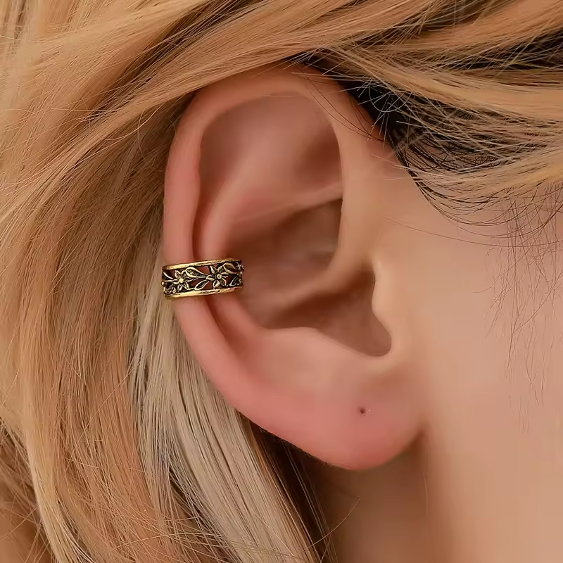 NEXA Bohemian Ear Cuff Earring for Women Multicolor C-Shape No Pierced Small Earring Bridal Wedding Ear Clip Jewelry Gifts