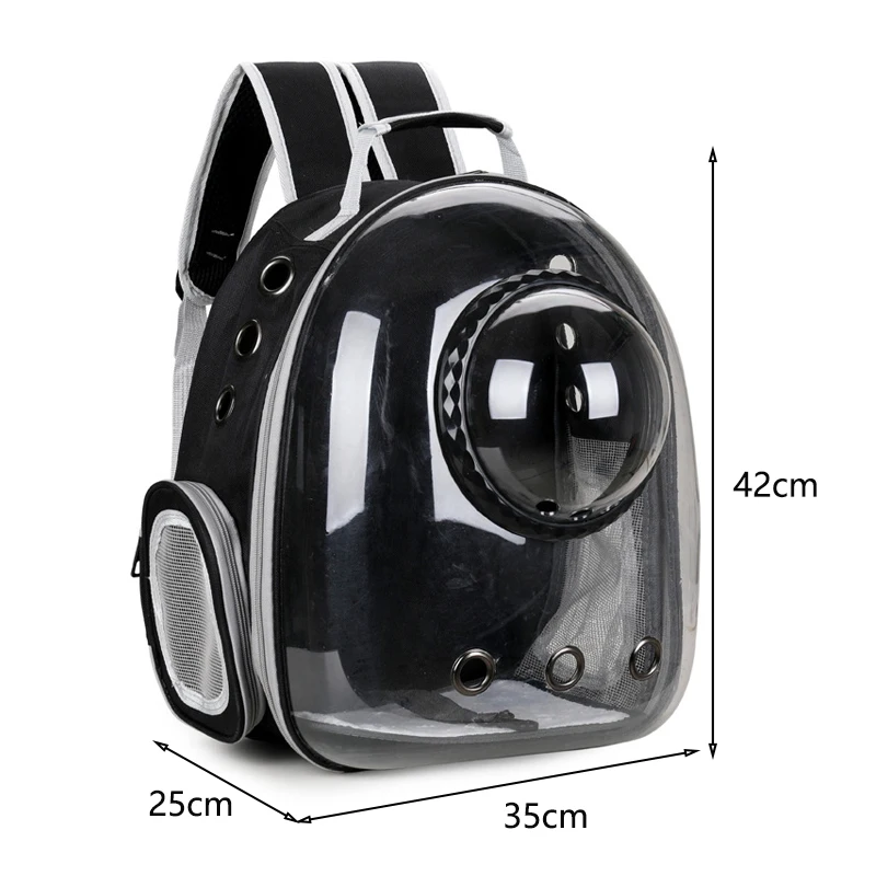 Janten Pet Cat Carrying Bag Space Pet Backpacks Breathable Portable Transparent Backpack Puppy Dog Transport Carrier Space Capsule Bags Backpacks for pets