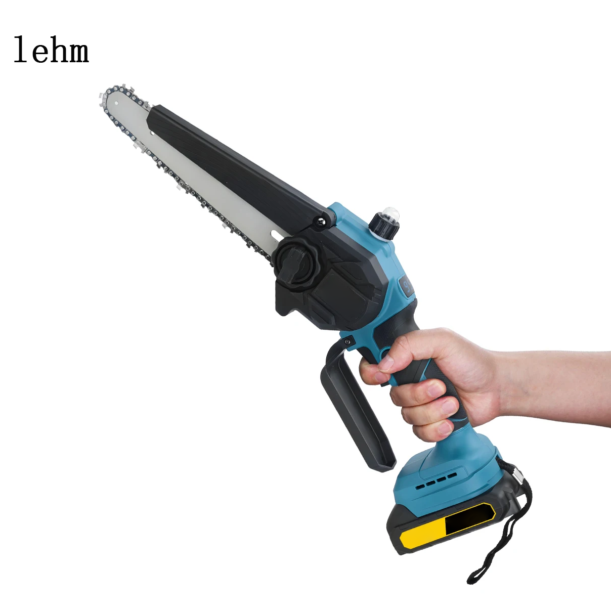 lehm 8 Inch Brushless Electric Chainsaw Cordless Portable Electric Saw Woodworking Power Tool For makita 18v battery pins