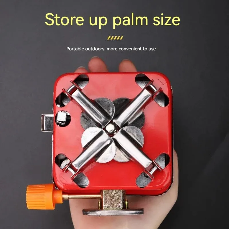 ELIVEO Outdoor Mini Square Portable Folding Gas Stove Ultra-Light Camping Cassette Cooker Travel Hiking Equipment Portable stoves