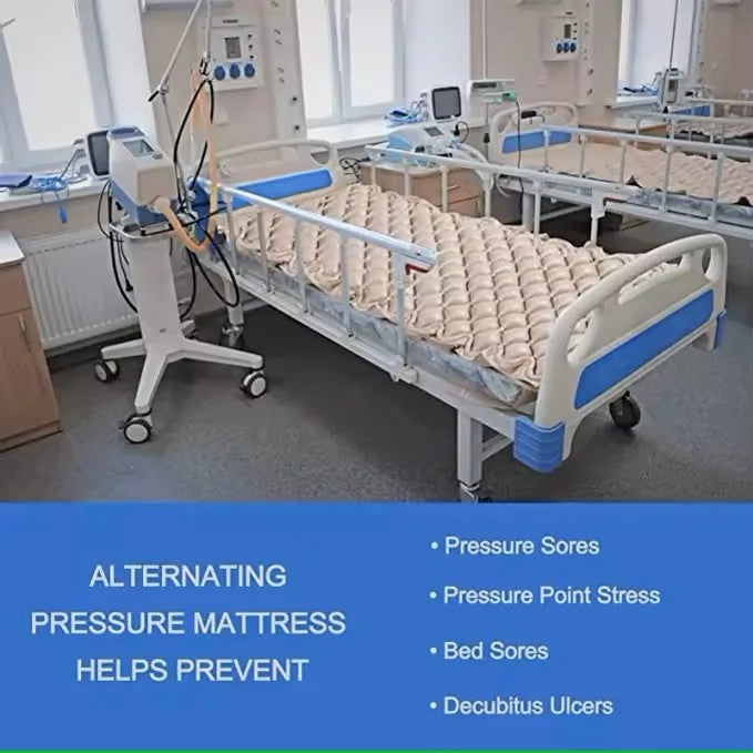 SLIDING SHEET Alternating Air Pressure Mattress Pad Bed Sore Prevention Solution Mattress Topper with 6-Setting Pump Waterproof Pad Air mattresses for medical purposes