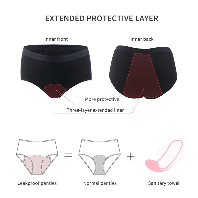 velona CUDDLES Super Absorbent Menstrual Panties Woman Physiological Monthly Sanitary Four Layer Thickening Leak Proof Panties Sanitary knickers