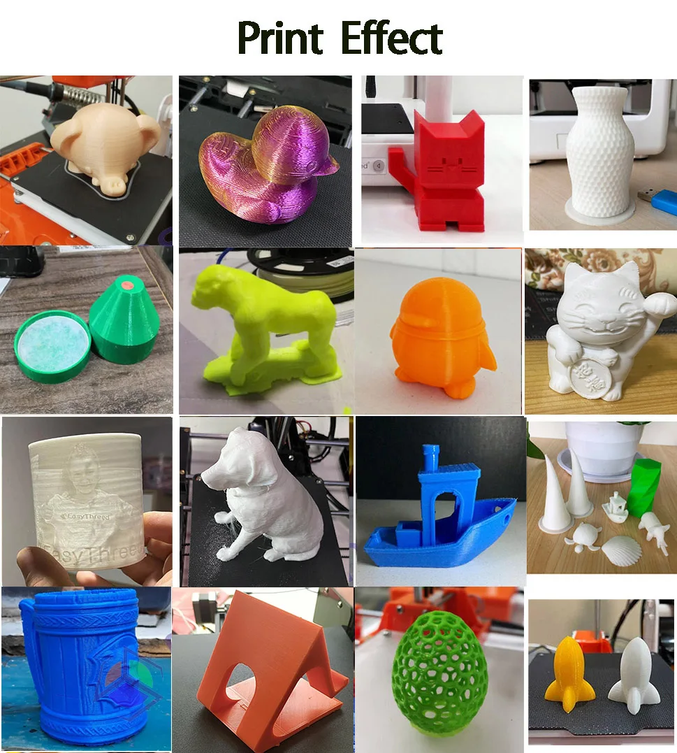 3D Printer Entry Level Compatible with PLA TPU 1.75mm Filament include Power Adaptor